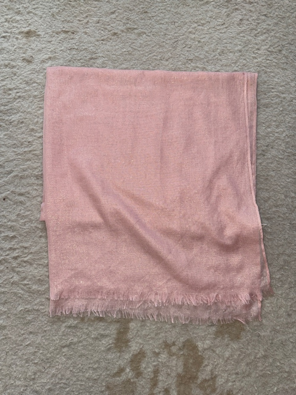 Shimmery Pink Fringe Sarong